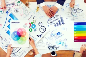 Gráficas dibujadas en papel